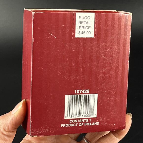 Waterford Crystal Glass Ornament 12 Days of Christmas Seven Swans 2001 7th - Picture 10 of 10